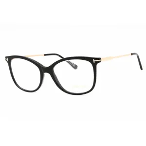 Tom Ford Women's Eyeglasses - Shiny Black Cat Eye Acetate Full Rim Frame | FT5510 001