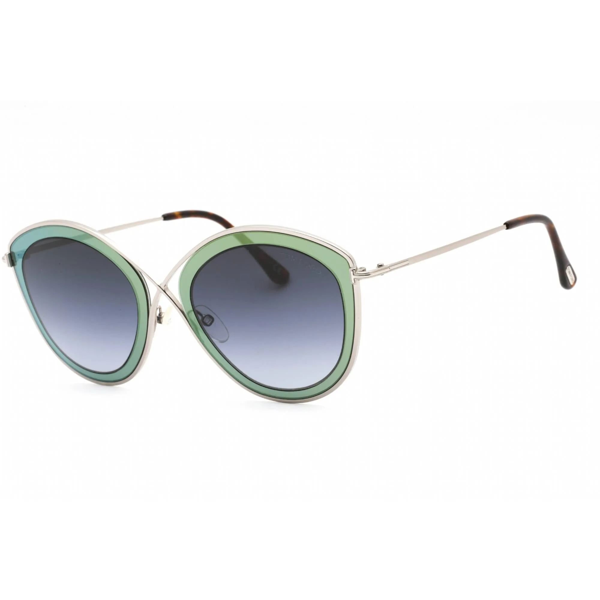 Tom Ford Women's Sunglasses - Grey Metal Full Rim Butterfly Shape Frame | FT0604 20B