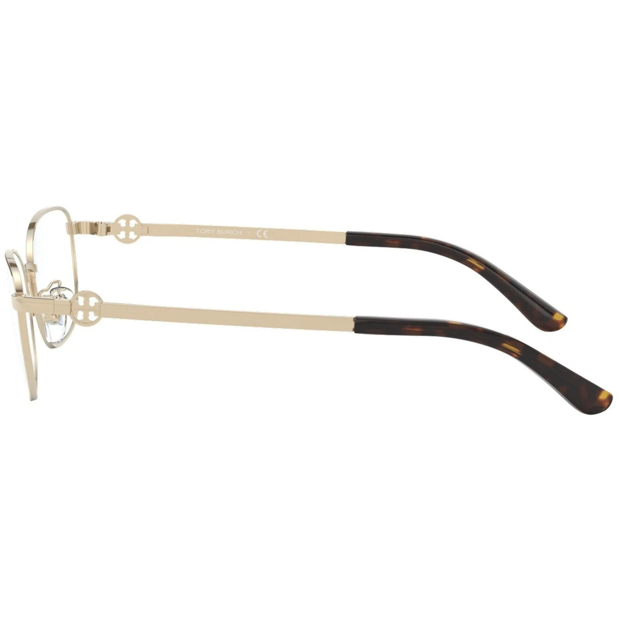 Tory Burch Women's Eyeglasses - Shiny Gold Metal Full Rim Cat Eye Frame | 0TY1064 3279