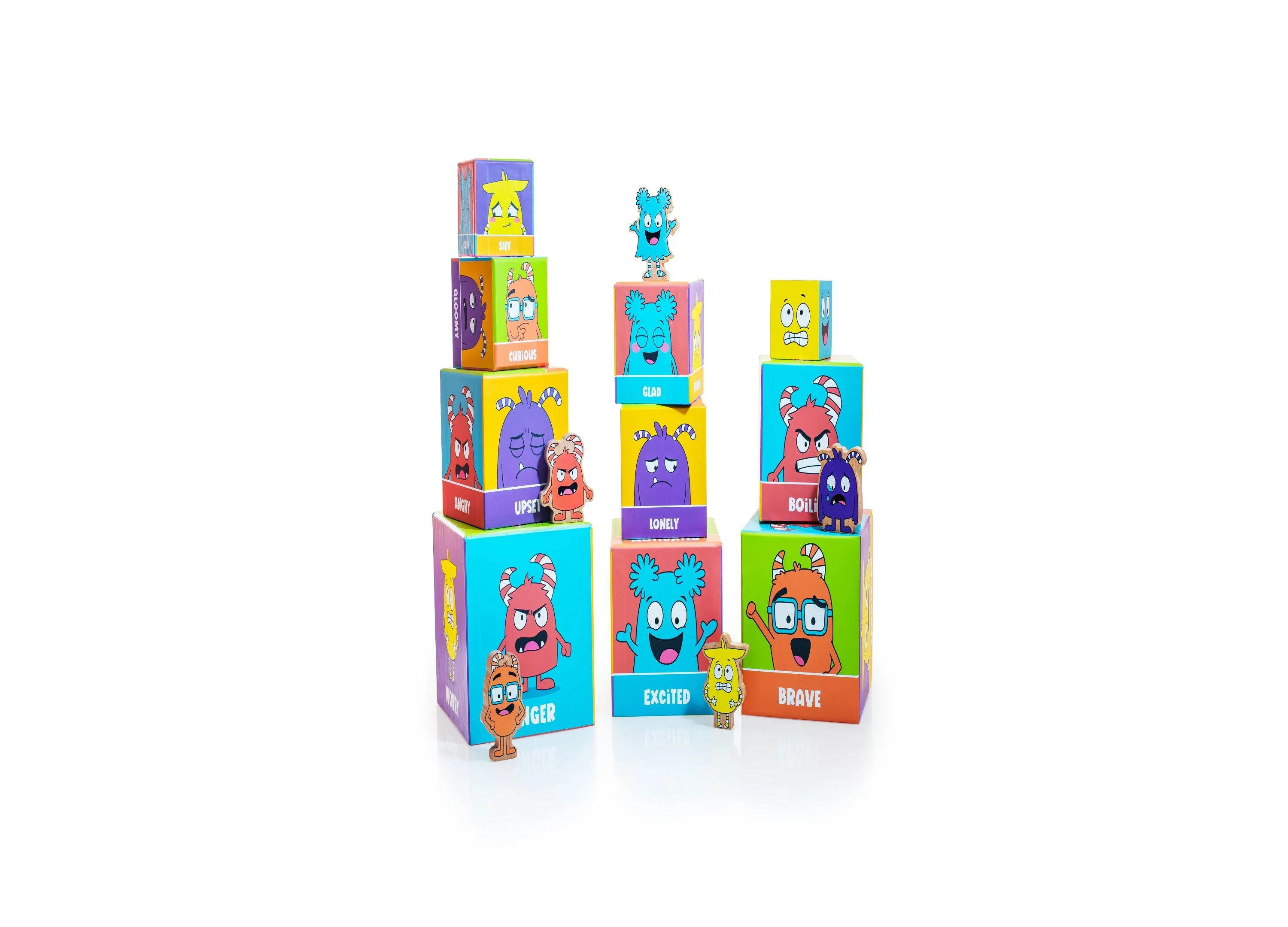Tower of Emotions: Colorful Emotion Explorer Blocks