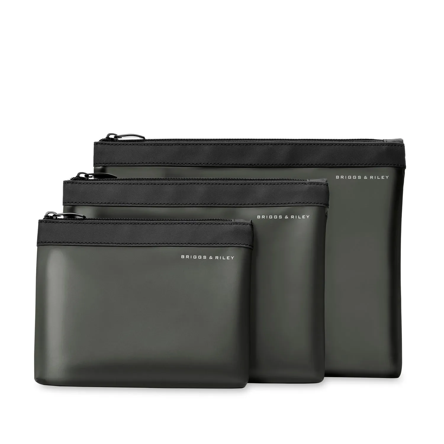 Travel Essentials Translucent Pouch Set - Black