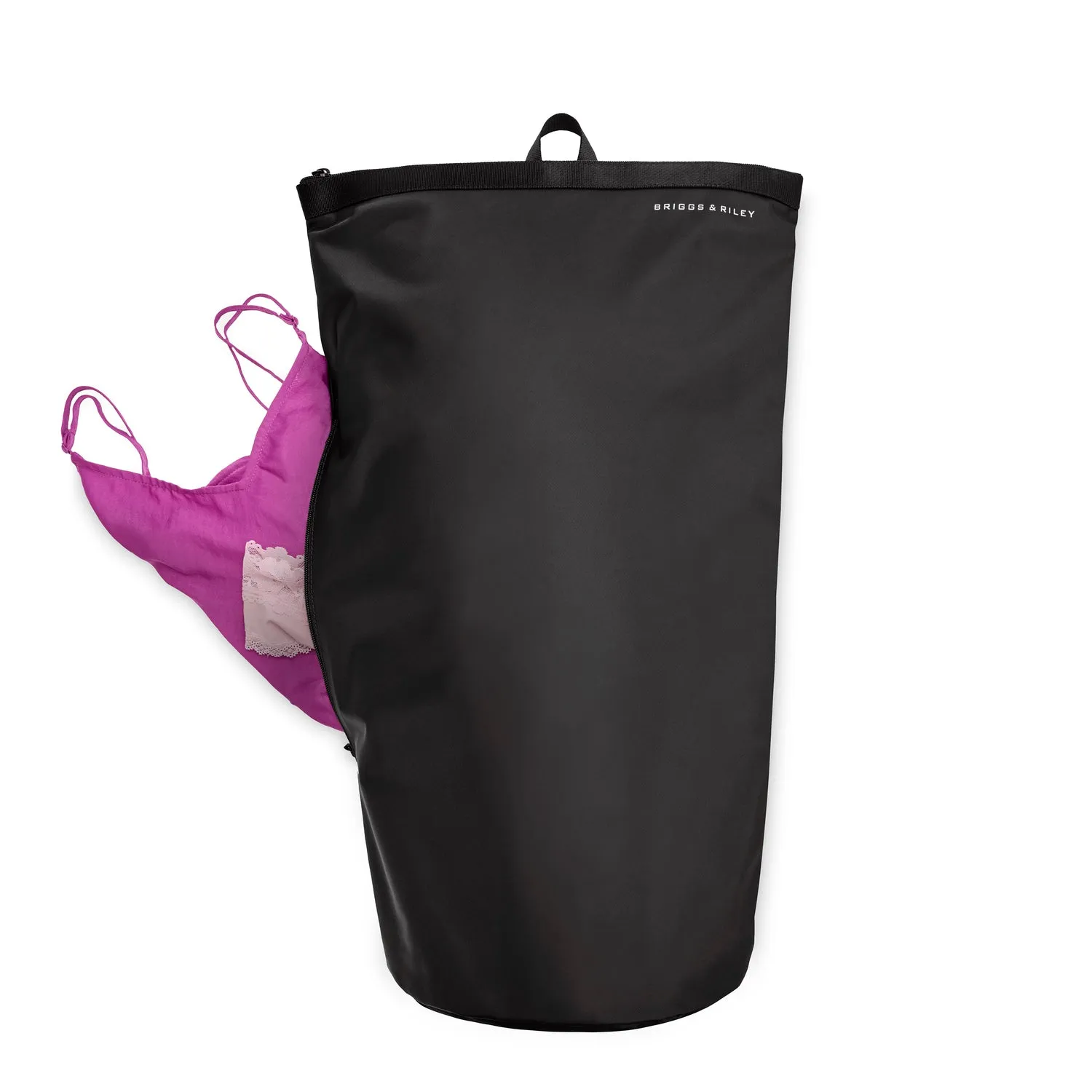 Travel Essentials Zippered Laundry Bag - Black