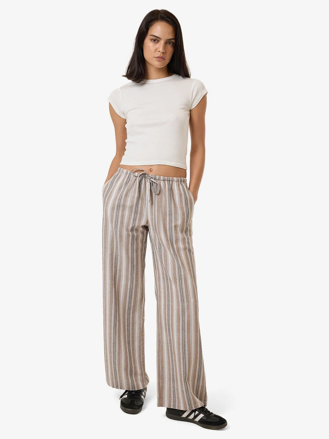 Unlocked Drawstring Pant - Breen