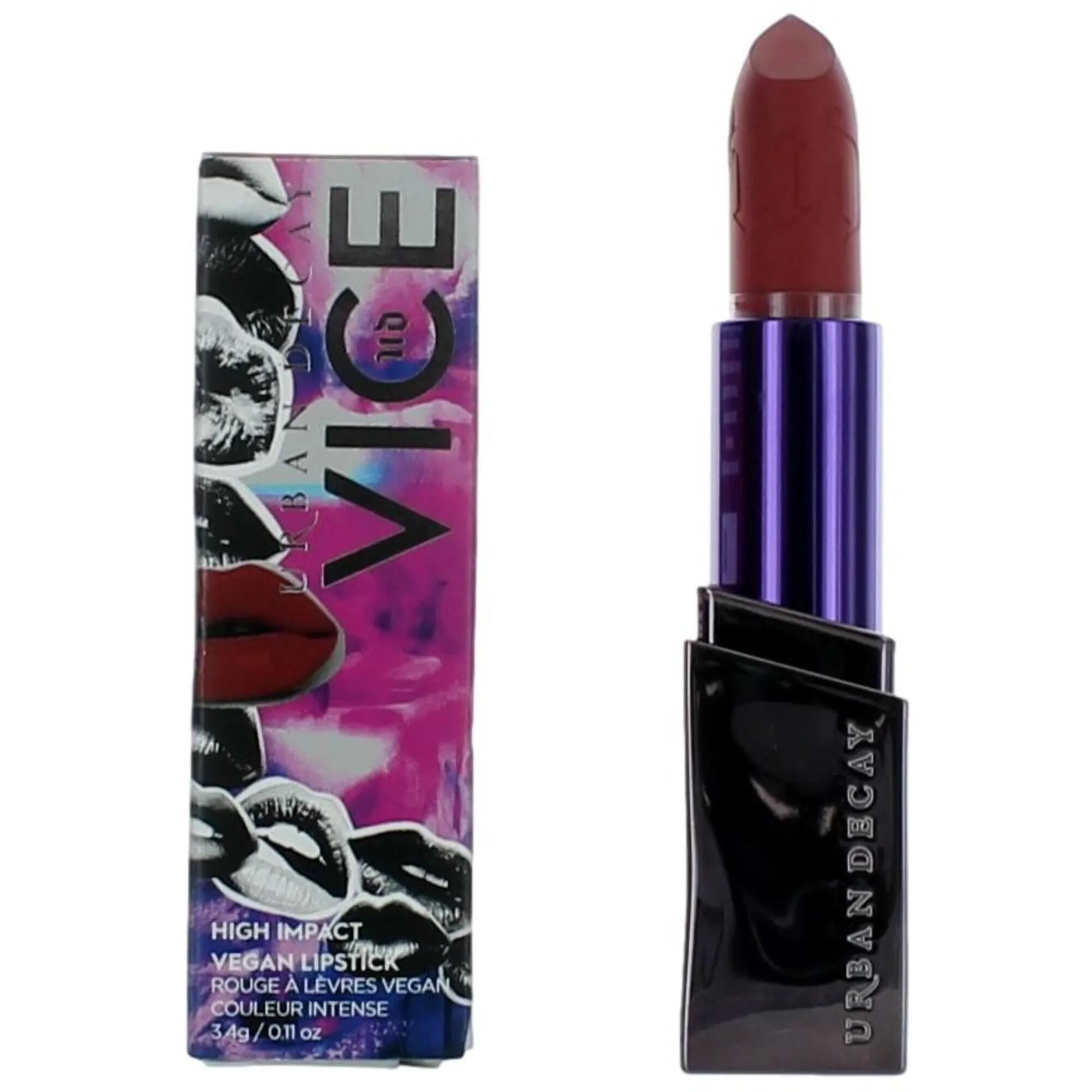 Urban Decay Women's Lipstick - Vice High Impact Creamy Vegan, Manic Cream, 0.11 oz