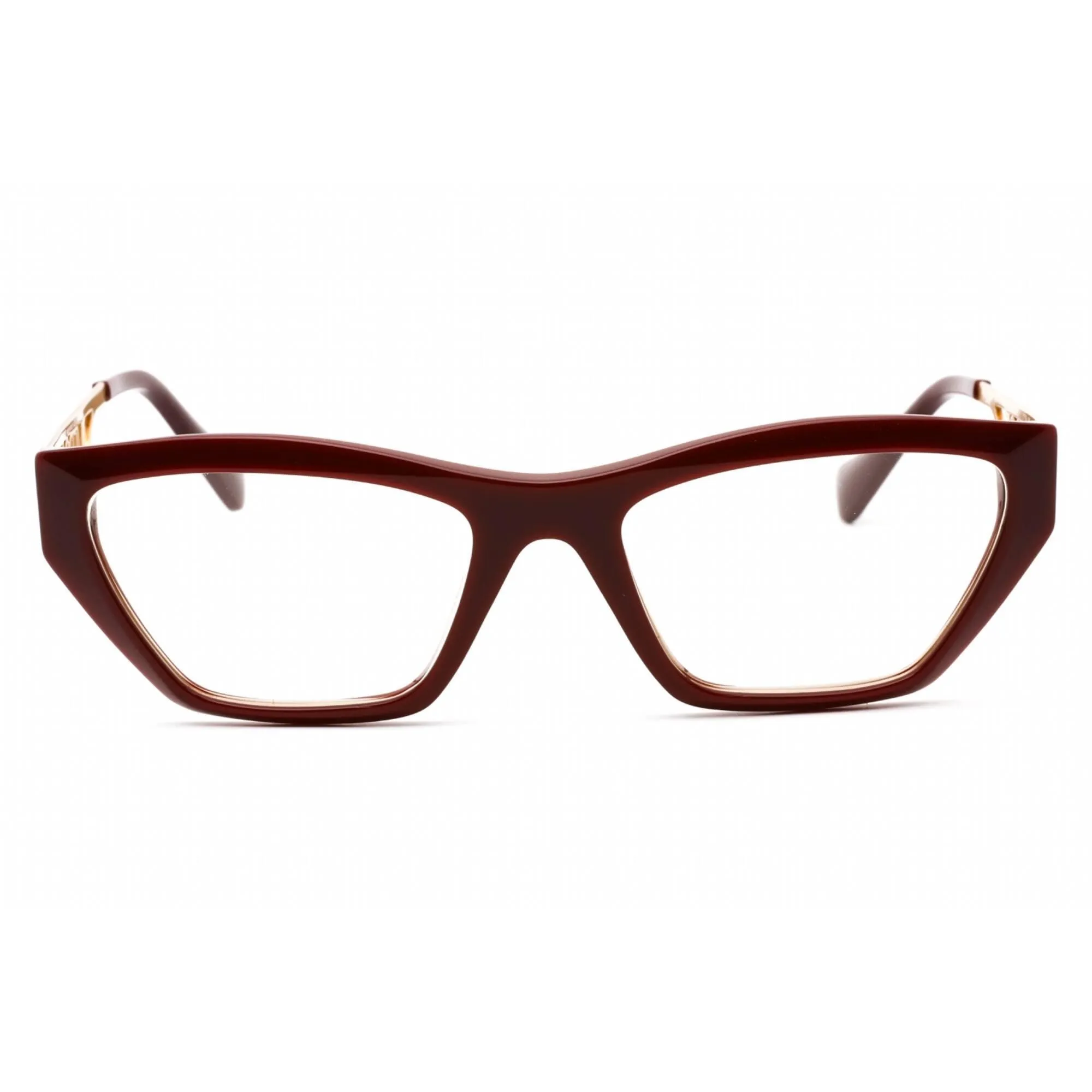 Versace Women's Eyeglasses - Full Rim Bordeaux Plastic/Metal Cat Eye | 0VE3327U 5381