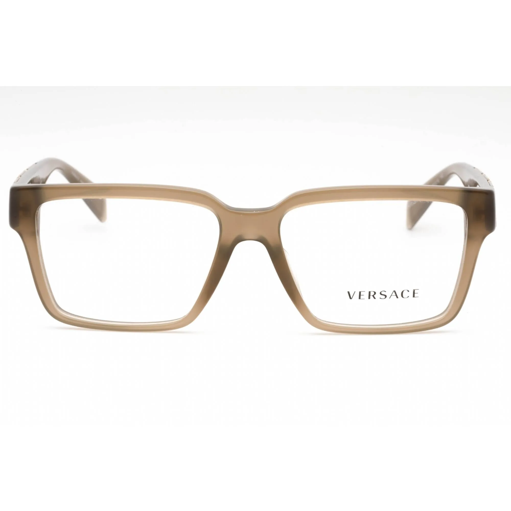 Versace Women's Eyeglasses - Opal Brown Plastic Rectangular Full Rim | 0VE3339U 5407