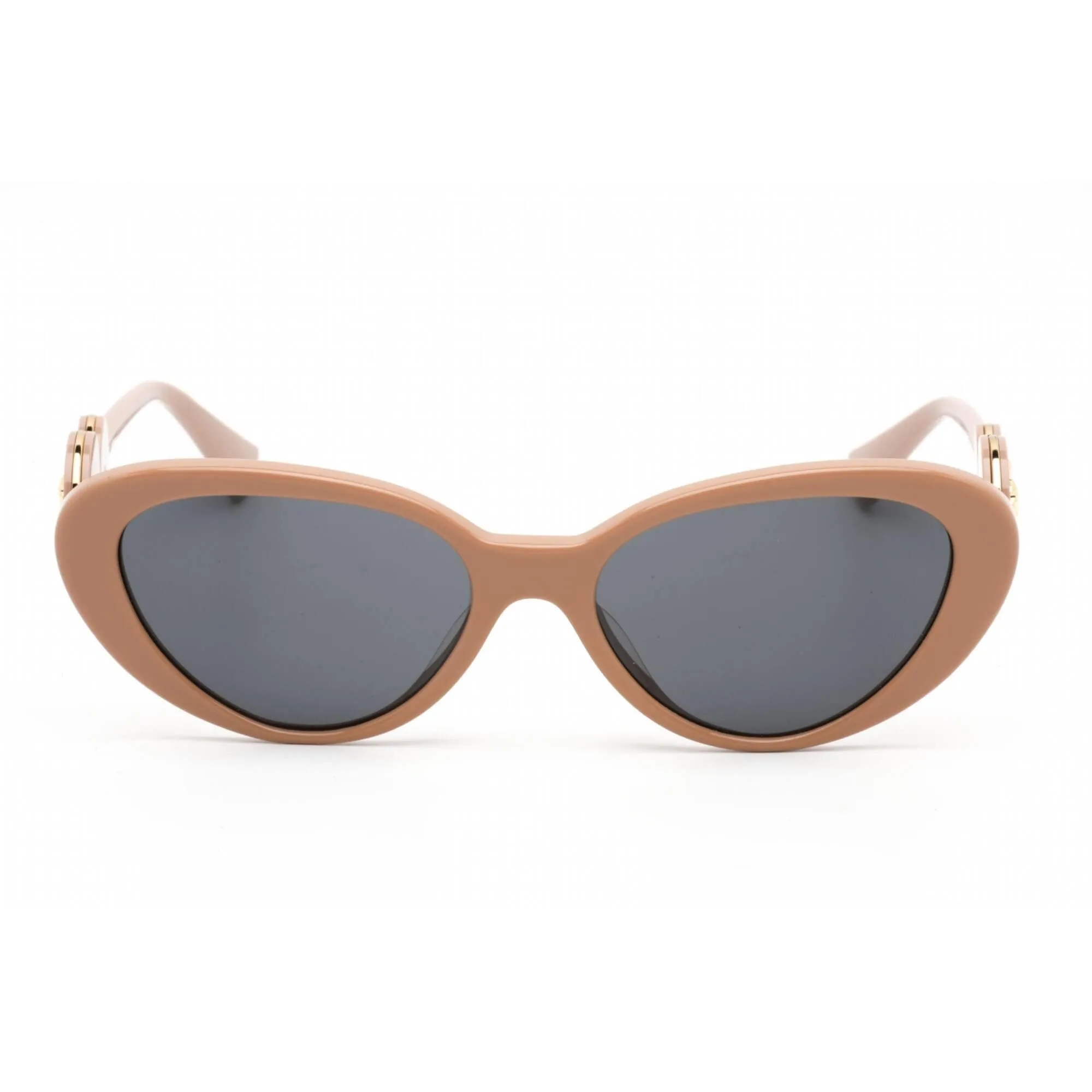 Versace Women's Sunglasses - Full Rim Beige Plastic Cat Eye Frame | VE4433U 538387