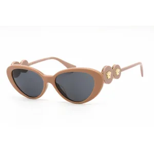 Versace Women's Sunglasses - Full Rim Beige Plastic Cat Eye Frame | VE4433U 538387