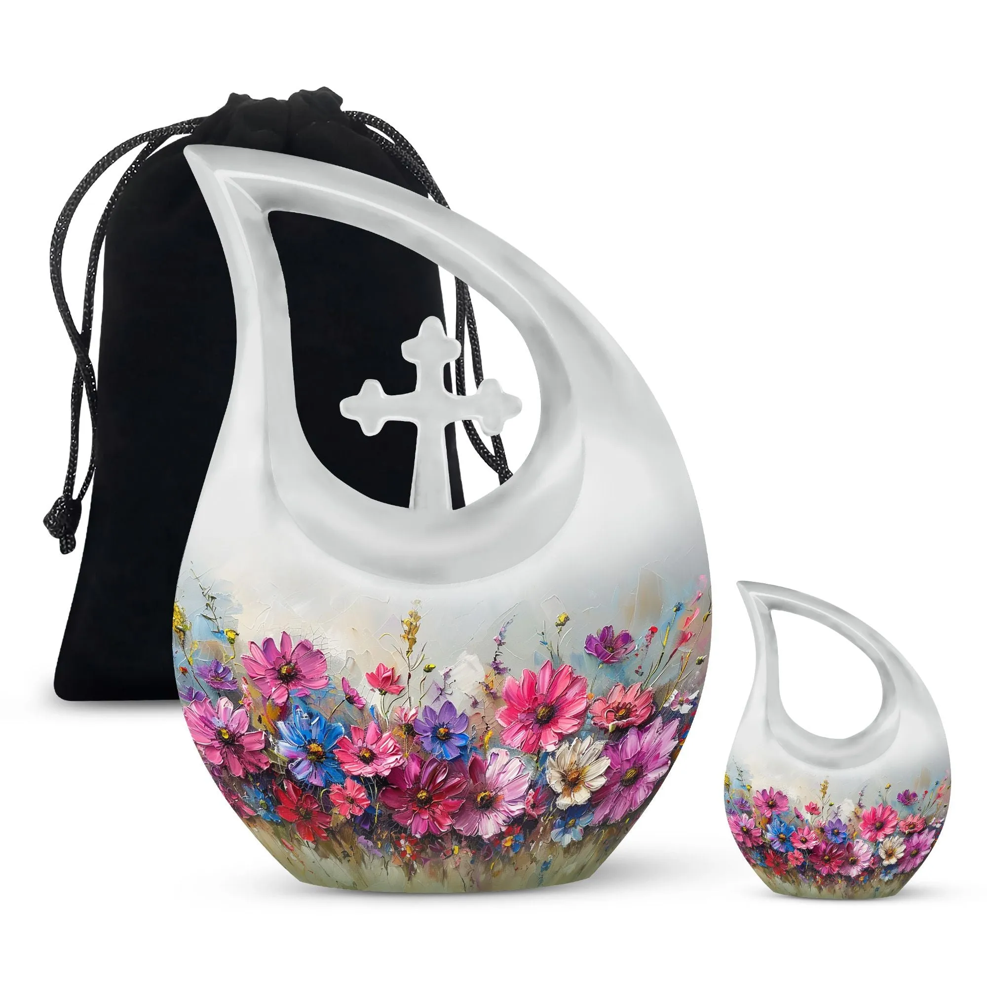 Vibrant Canvas A: Uniquely Designed Dual Memorial Urn