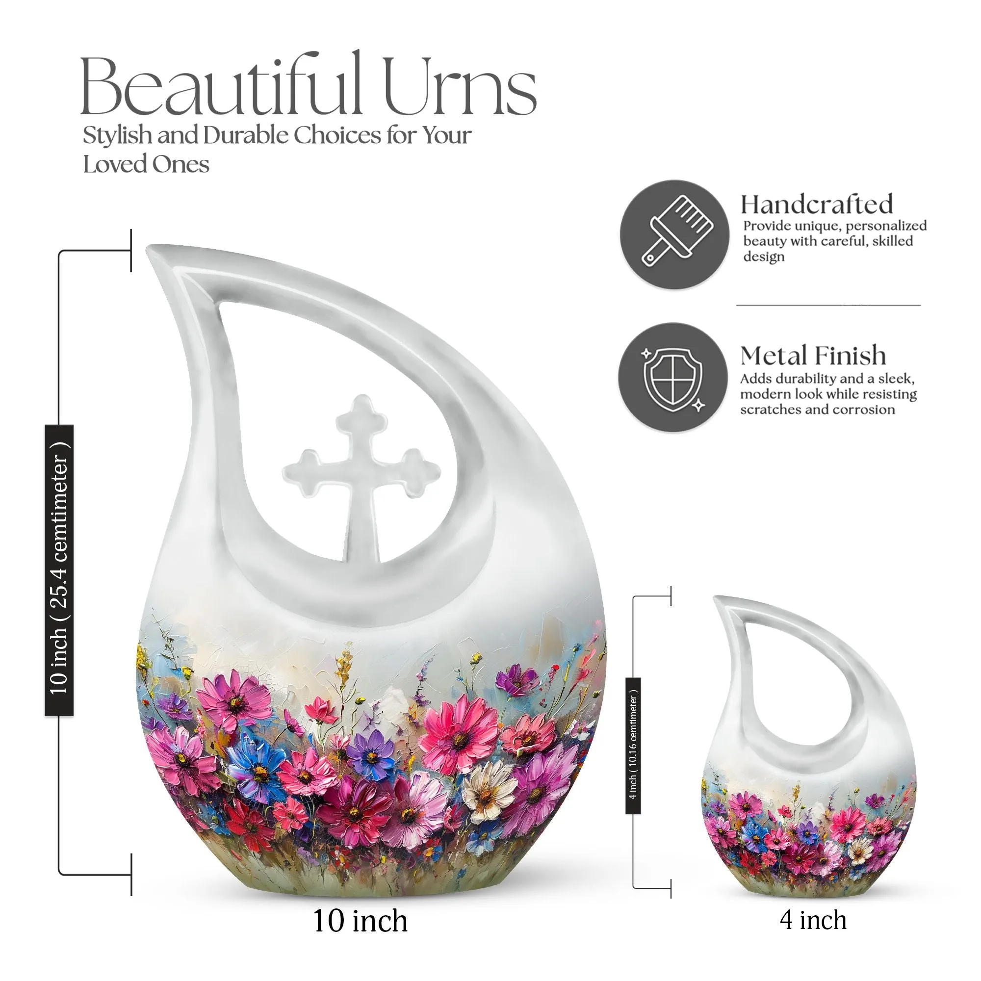 Vibrant Canvas A: Uniquely Designed Dual Memorial Urn