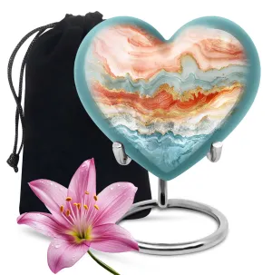 Vibrant Swirl Cremation Tribute - A Heartfelt Memorial