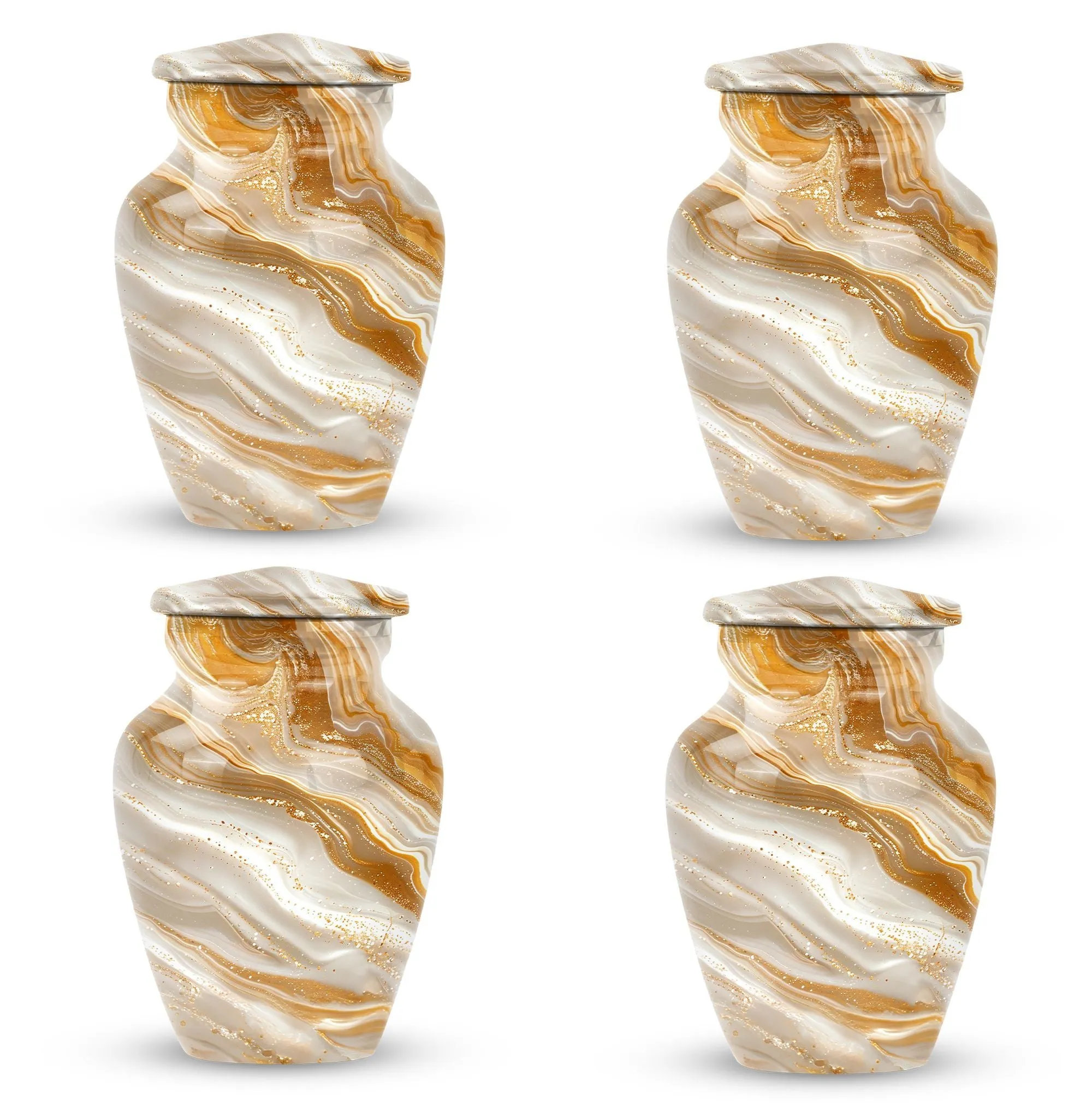 Vibrant Swirl Cremation Urn - Memorial Human Urn for Ashes