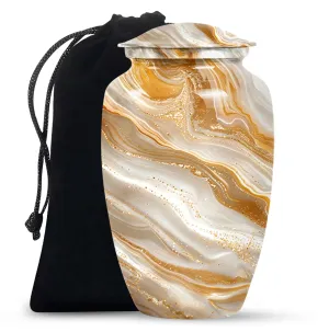 Vibrant Swirl Cremation Urn - Memorial Human Urn for Ashes