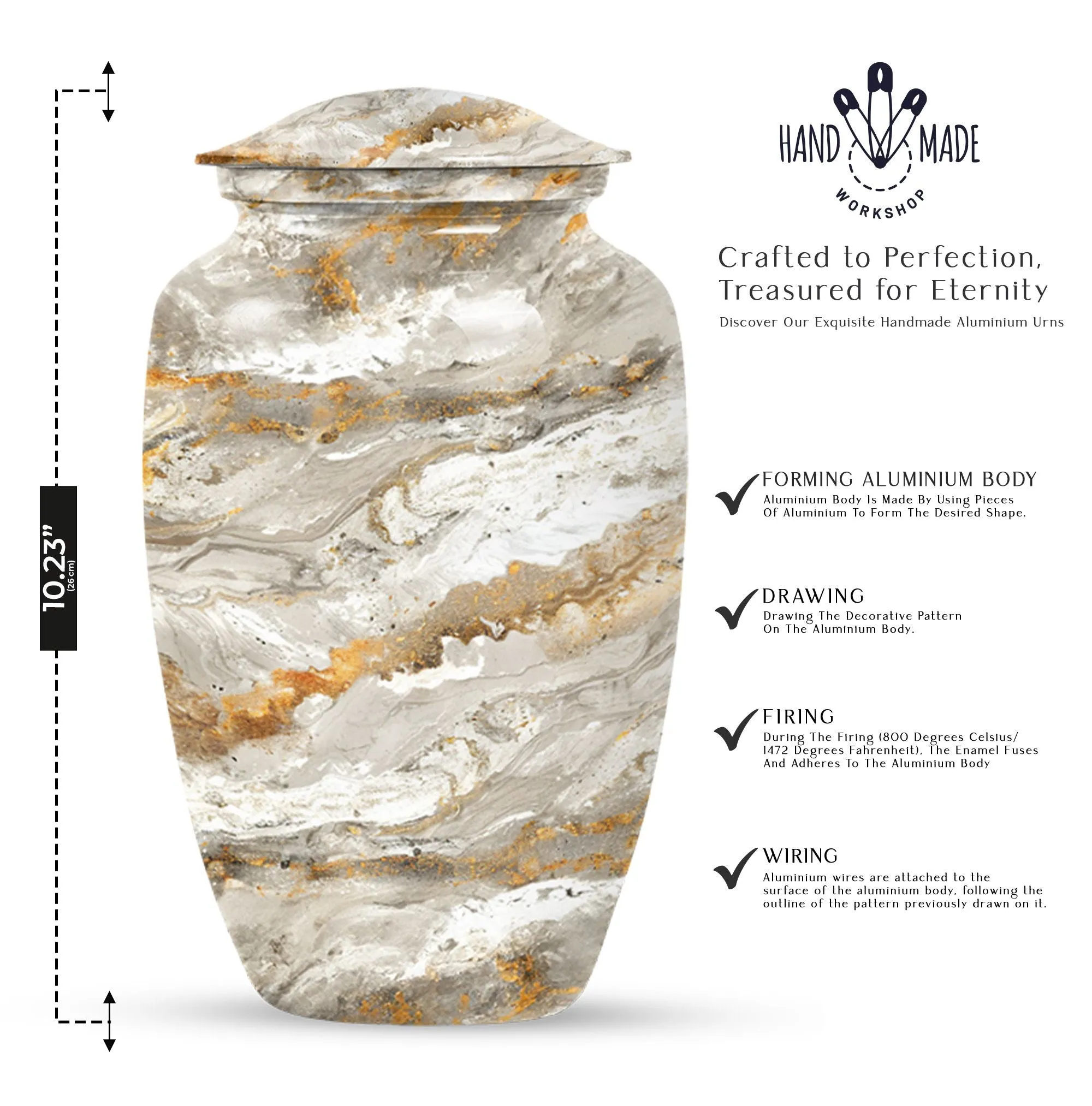 Vibrant Swirl Eternity Chest - A Heartfelt Tribute for Loved Ones