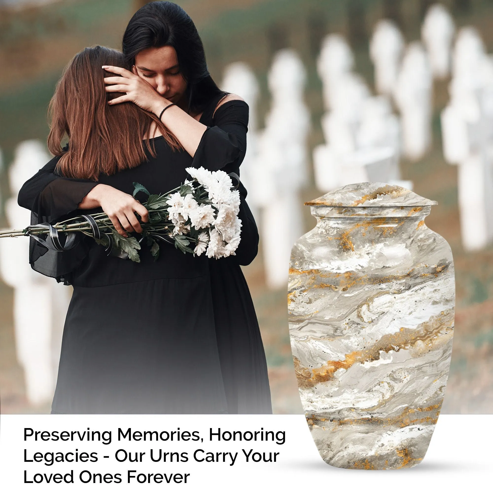 Vibrant Swirl Eternity Chest - A Heartfelt Tribute for Loved Ones