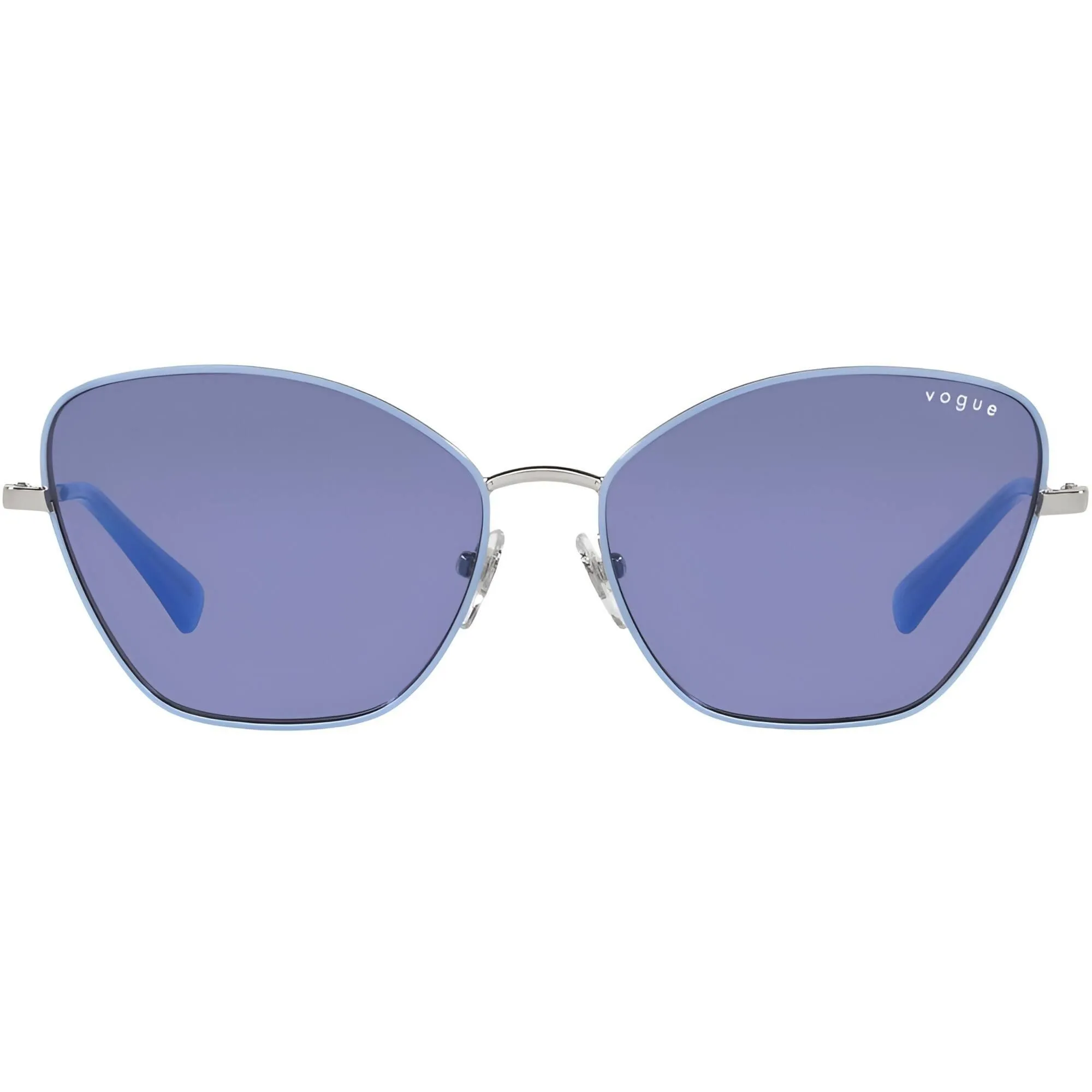 Vogue Women's Sunglasses - Top Mauve/Silver Frame Dark Violet Lens | 0VO4197S 323/7658