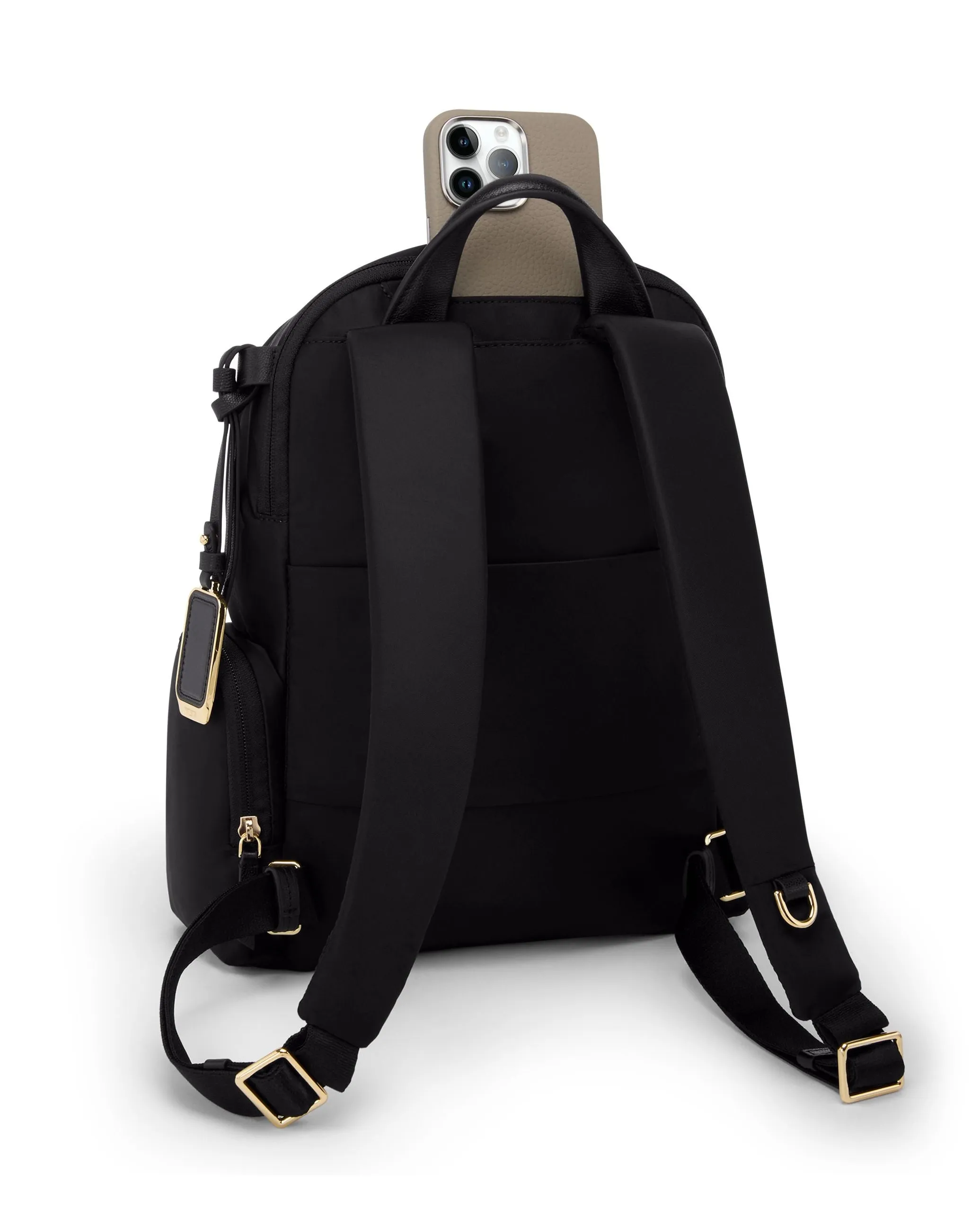 VOYAGEUR Celina Medium Backpack - Black/Gold