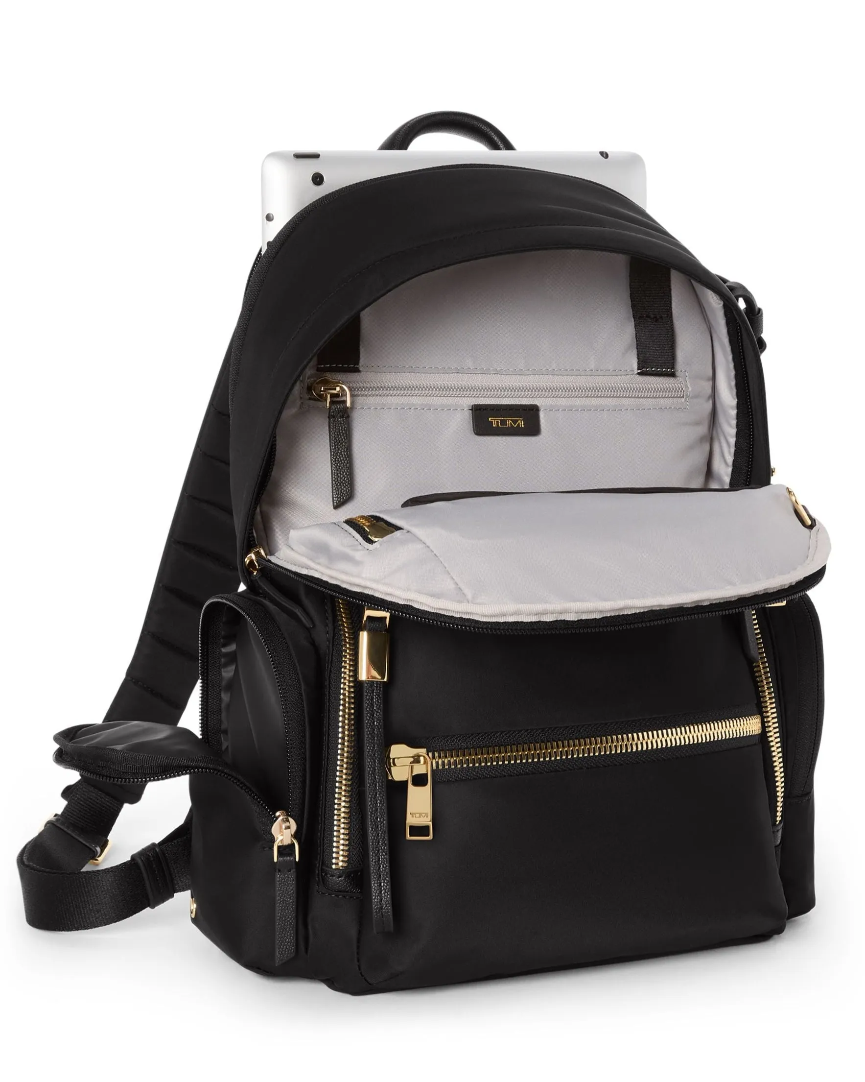 VOYAGEUR Celina Medium Backpack - Black/Gold