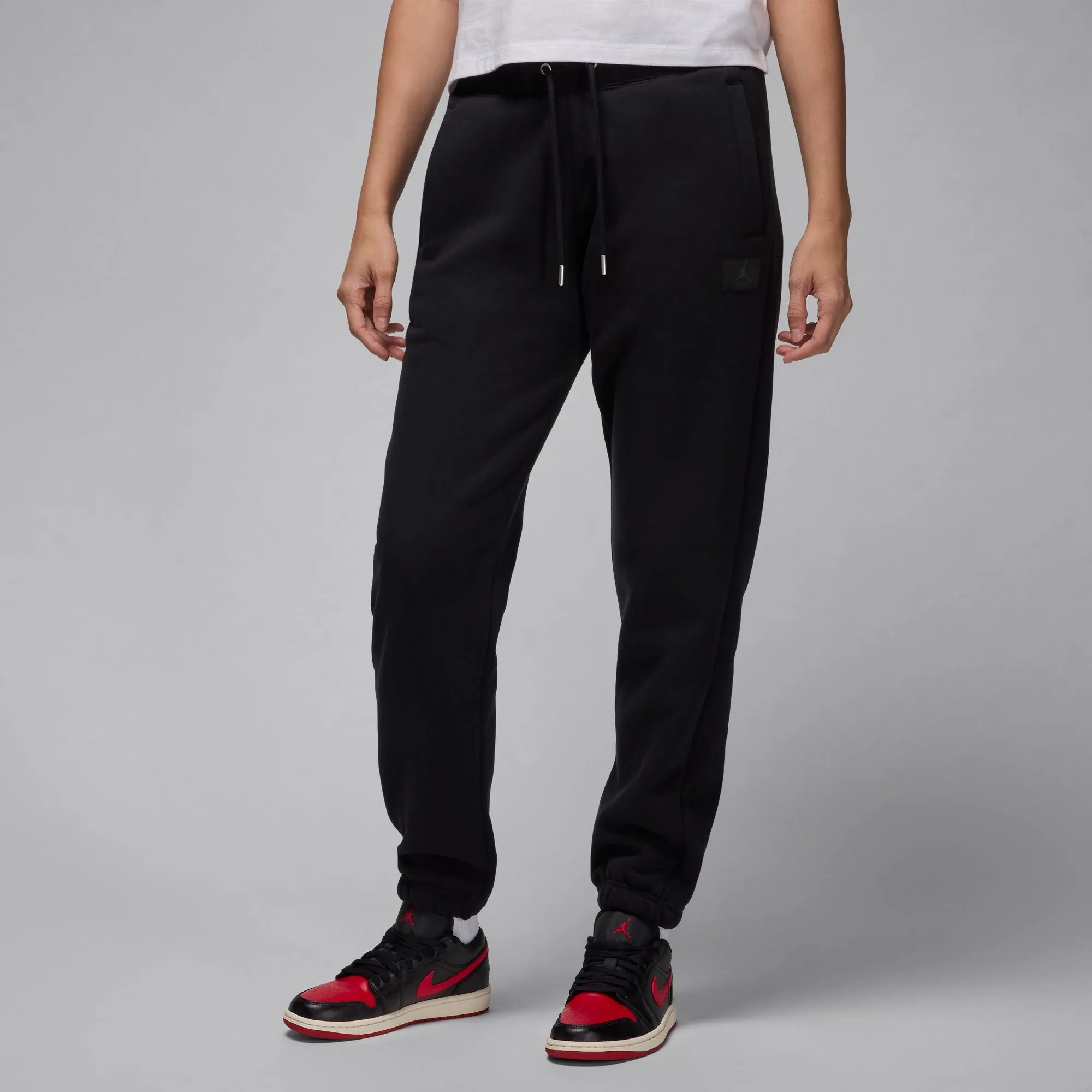 W FLIGHT FLEECE PANTS BLACK