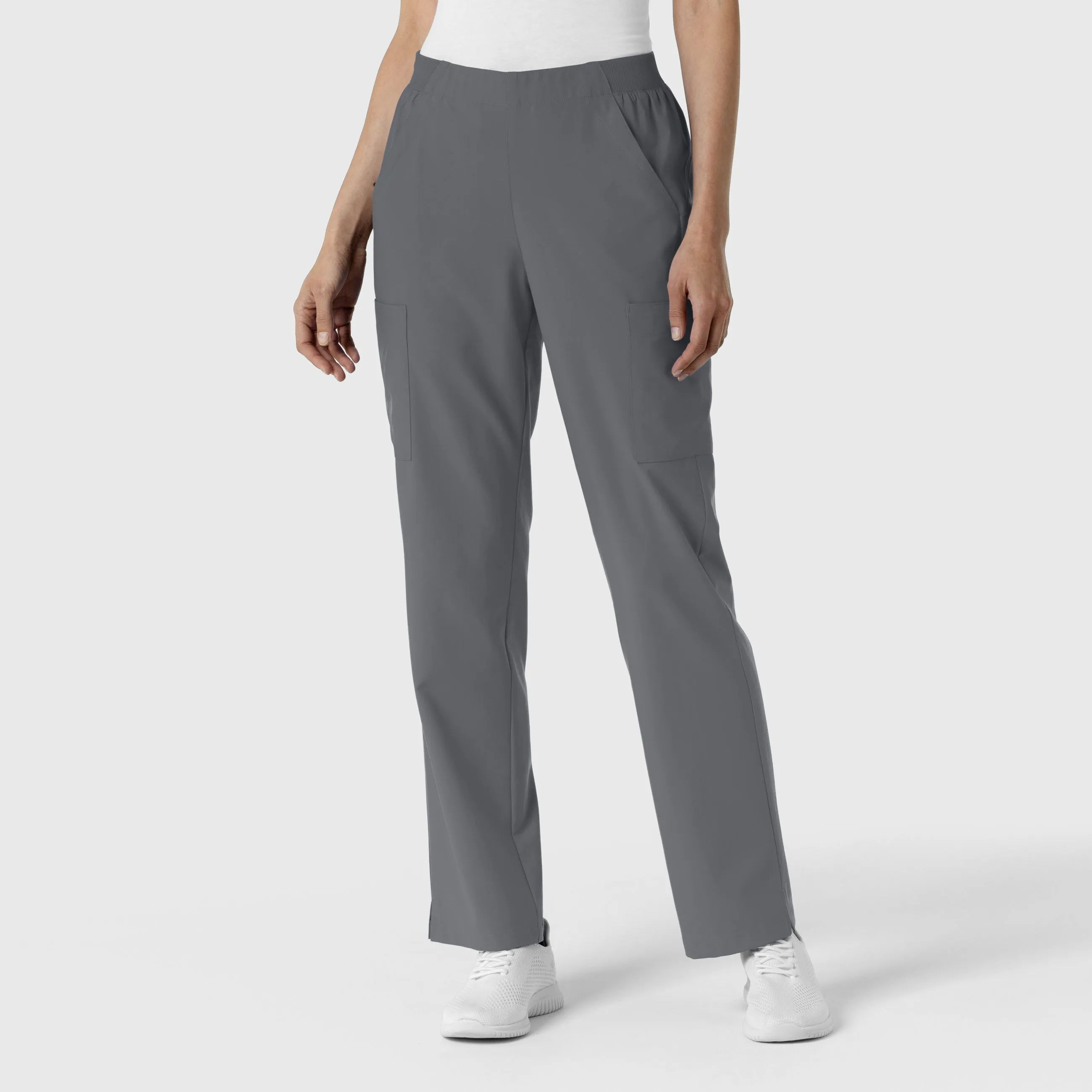 W123 Women's Cargo Utility Scrub Pant - Pewter