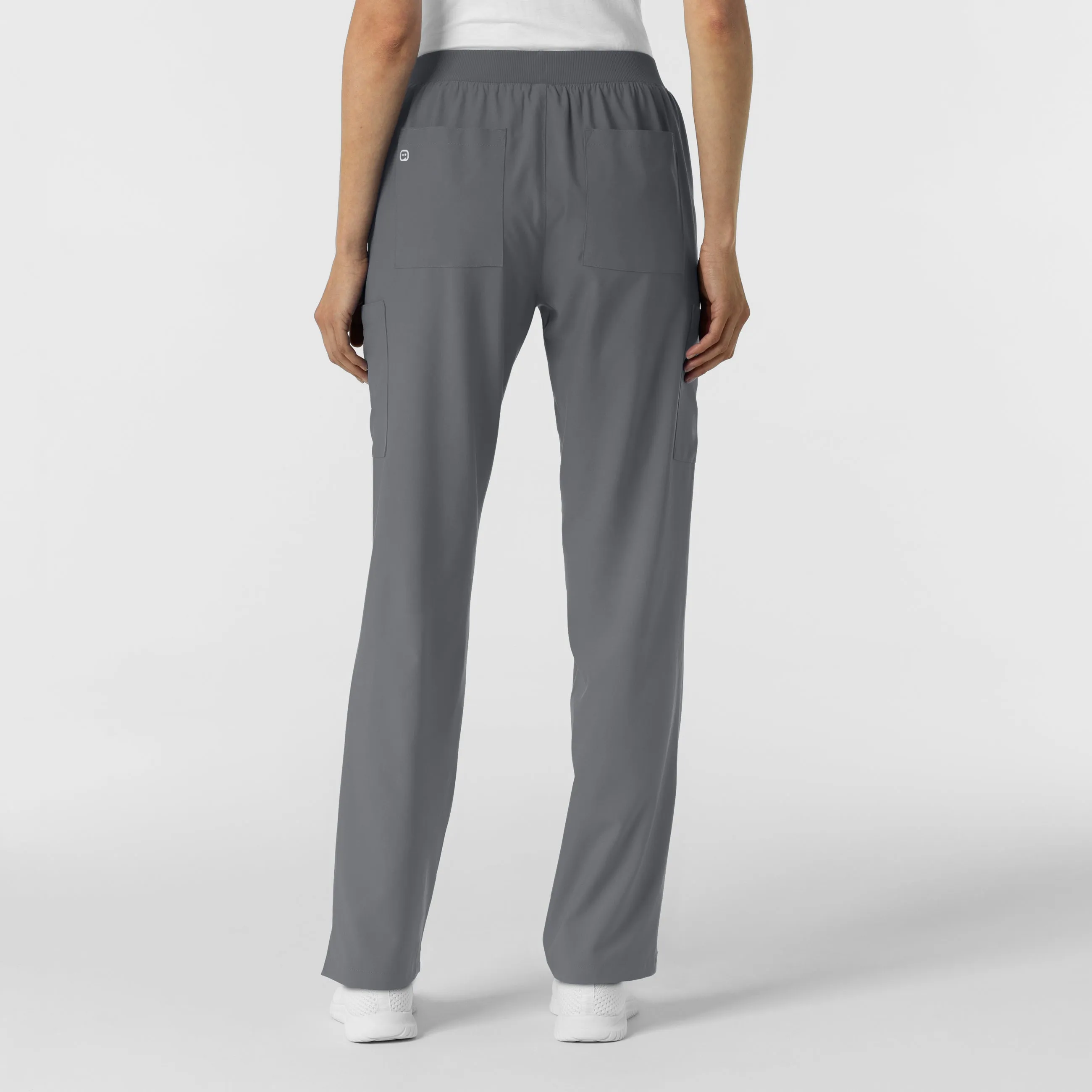 W123 Women's Cargo Utility Scrub Pant - Pewter