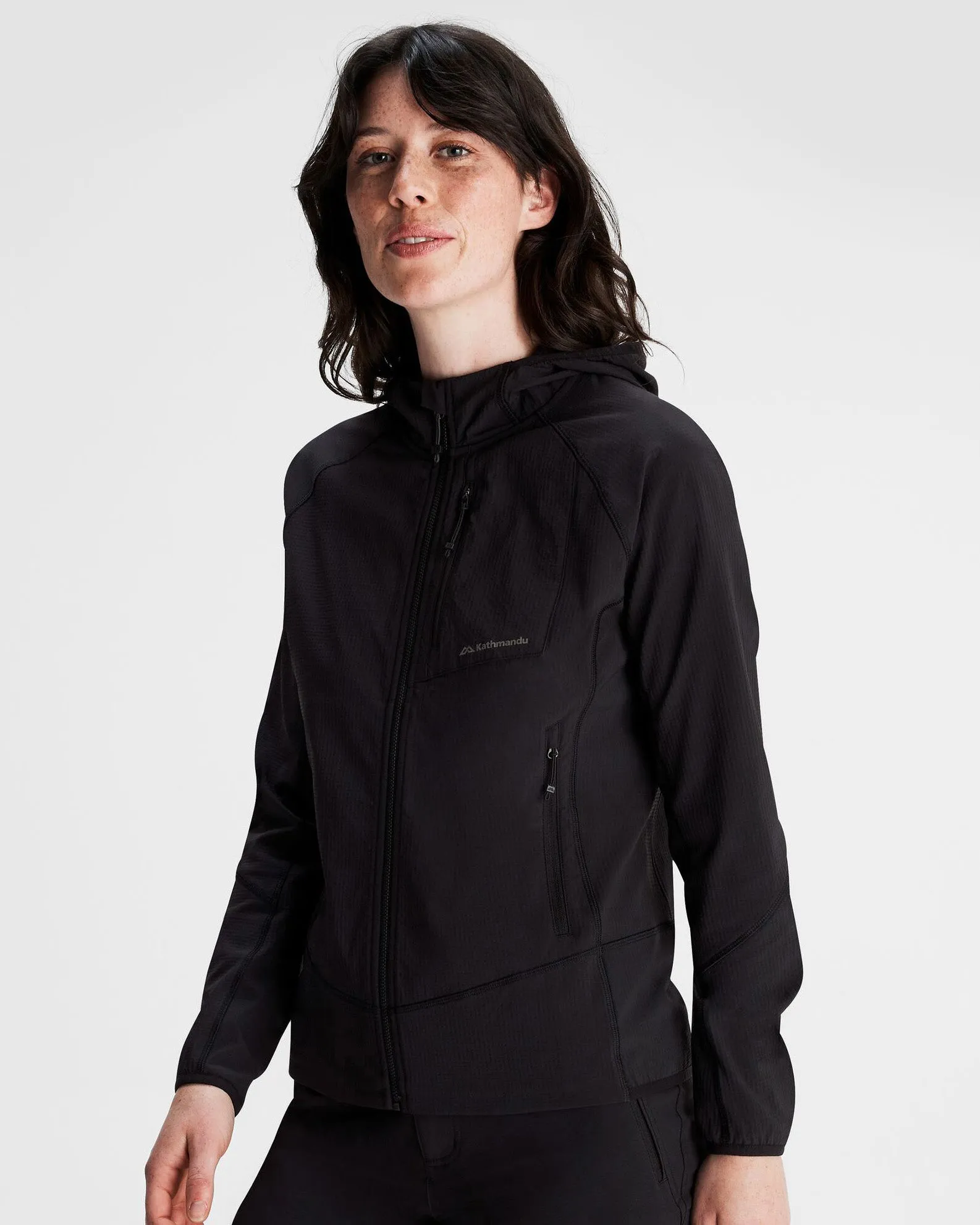 Women's Aysen Hooded Fleece Jacket - Black Stingray