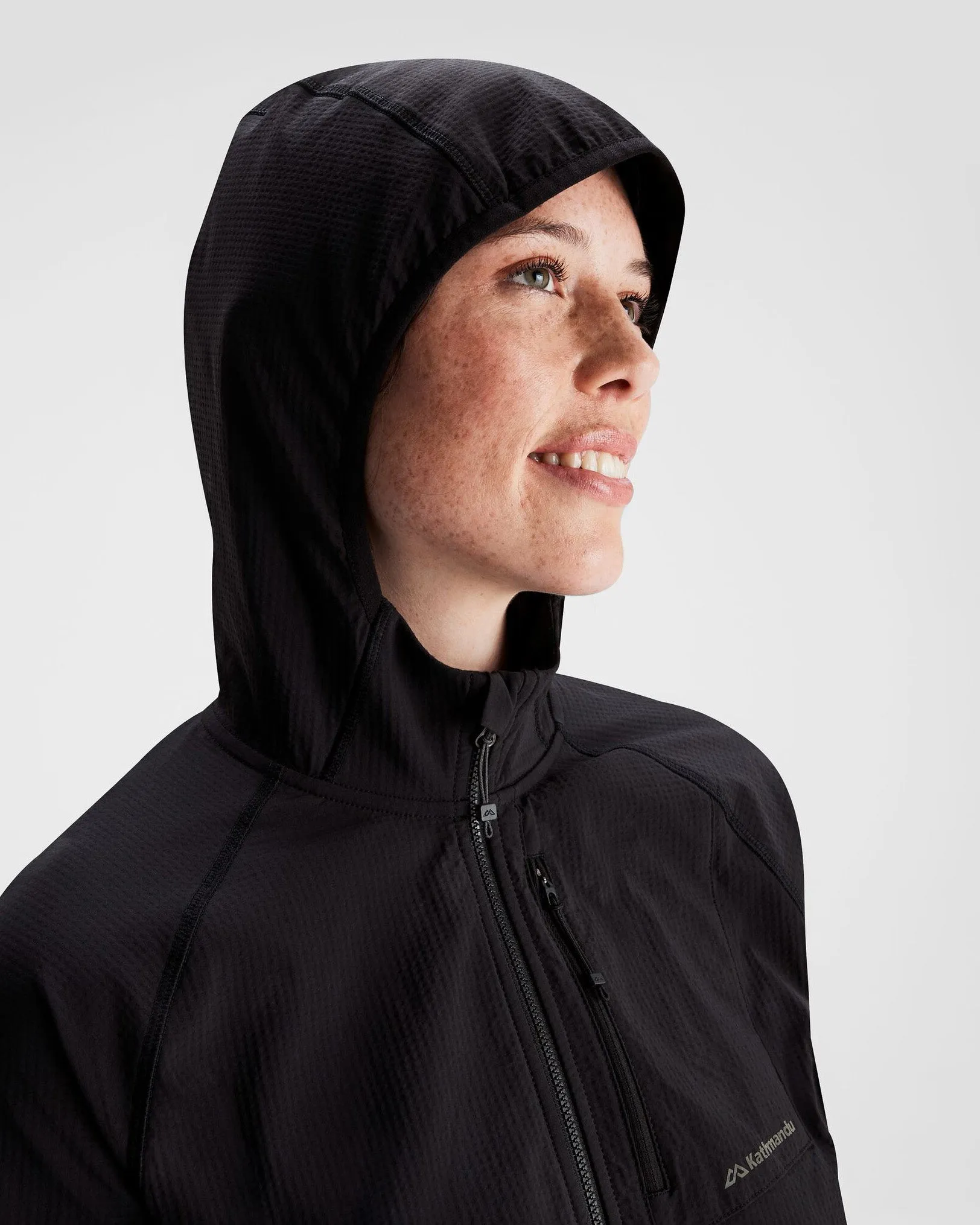 Women's Aysen Hooded Fleece Jacket - Black Stingray