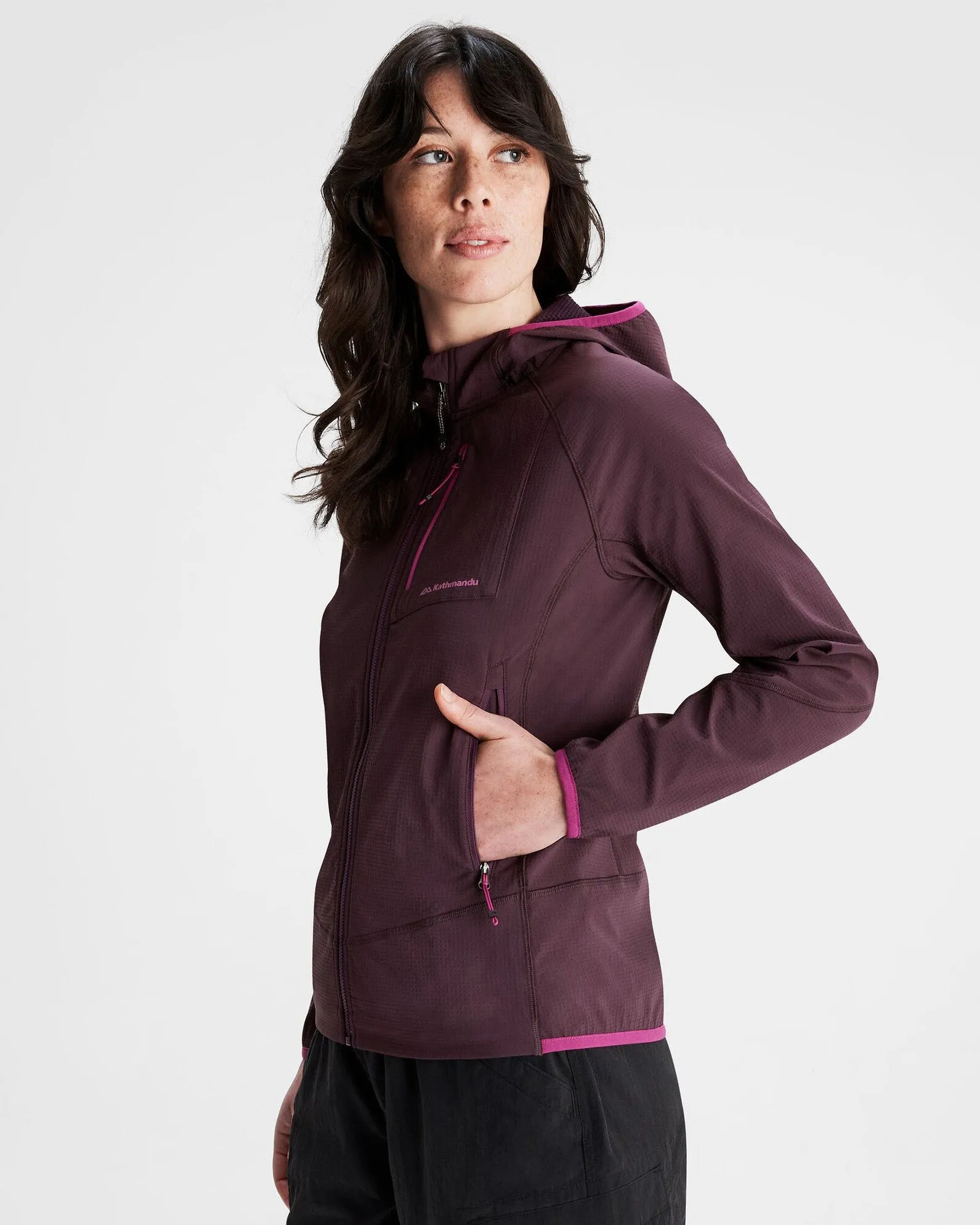 Women's Aysen Hooded Fleece Jacket - Jam