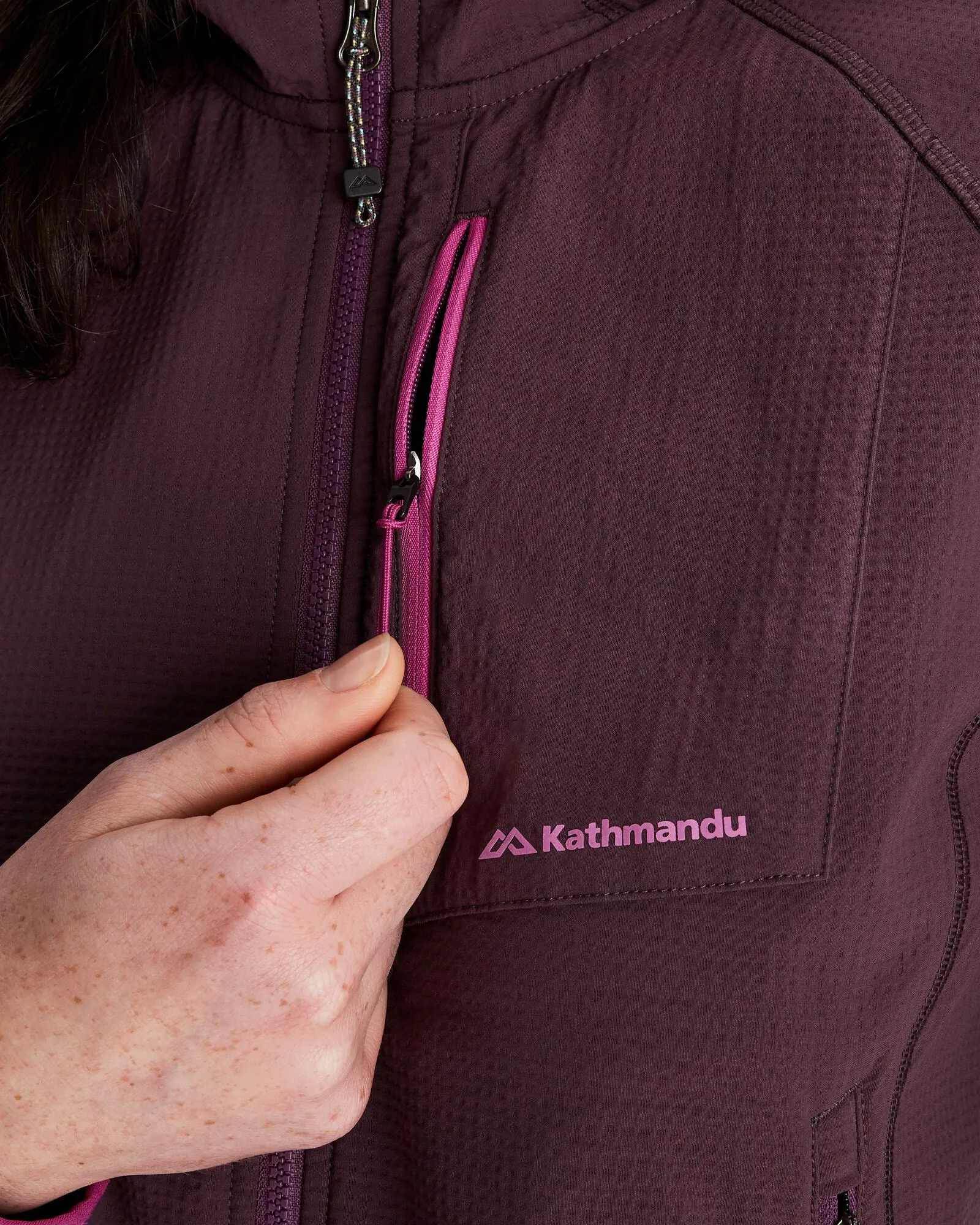 Women's Aysen Hooded Fleece Jacket - Jam