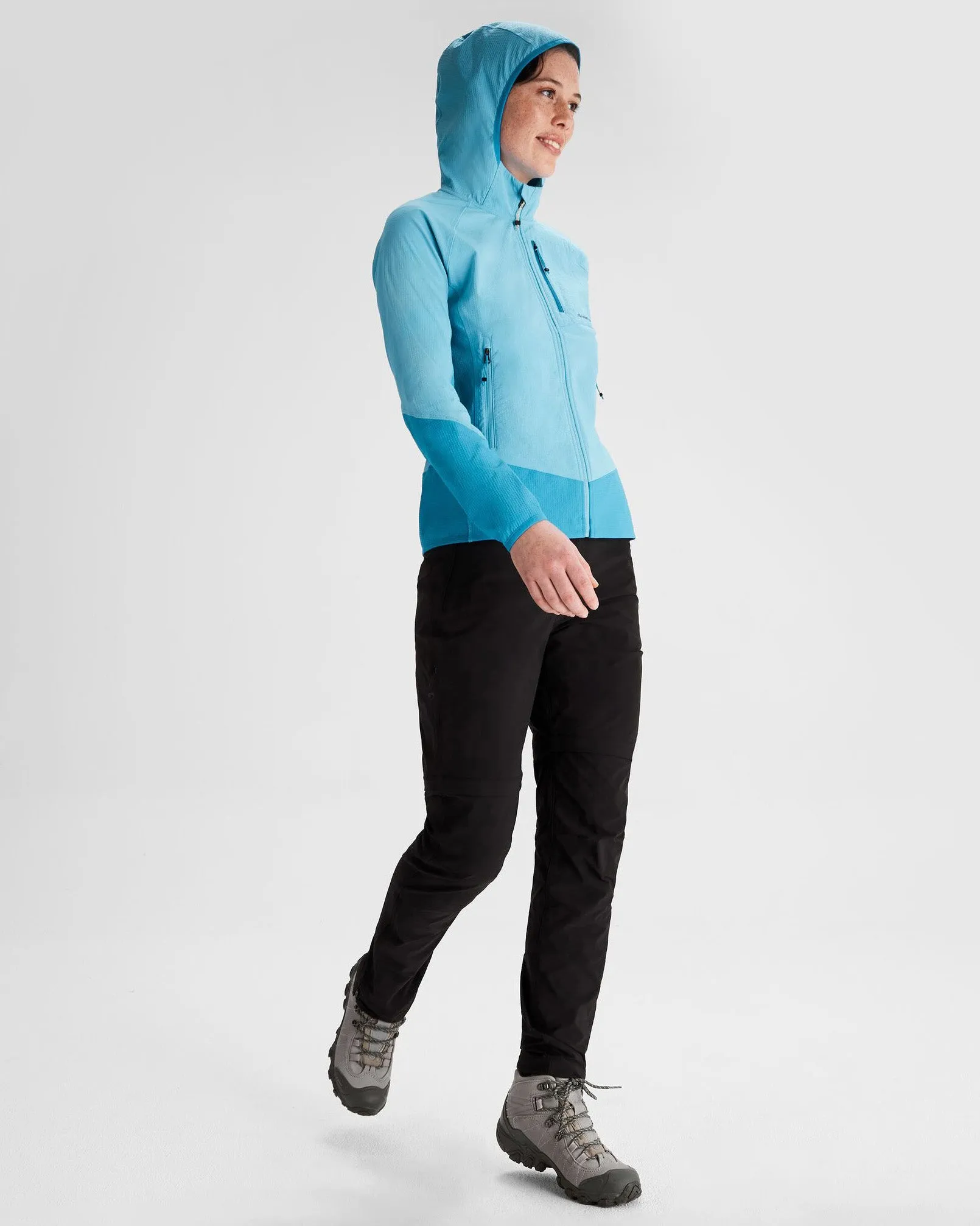 Women's Aysen Hooded Fleece Jacket - Light Sea