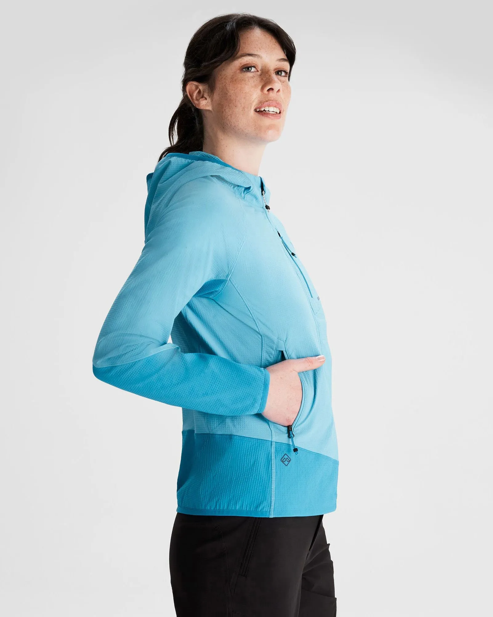 Women's Aysen Hooded Fleece Jacket - Light Sea