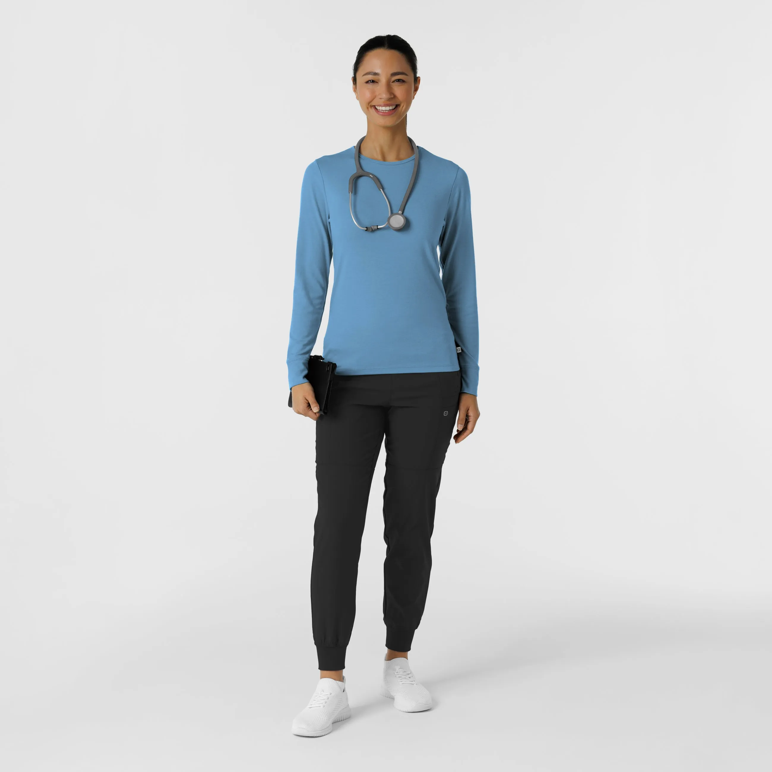 Women's Essential Layer Long Sleeve - Pacific Blue