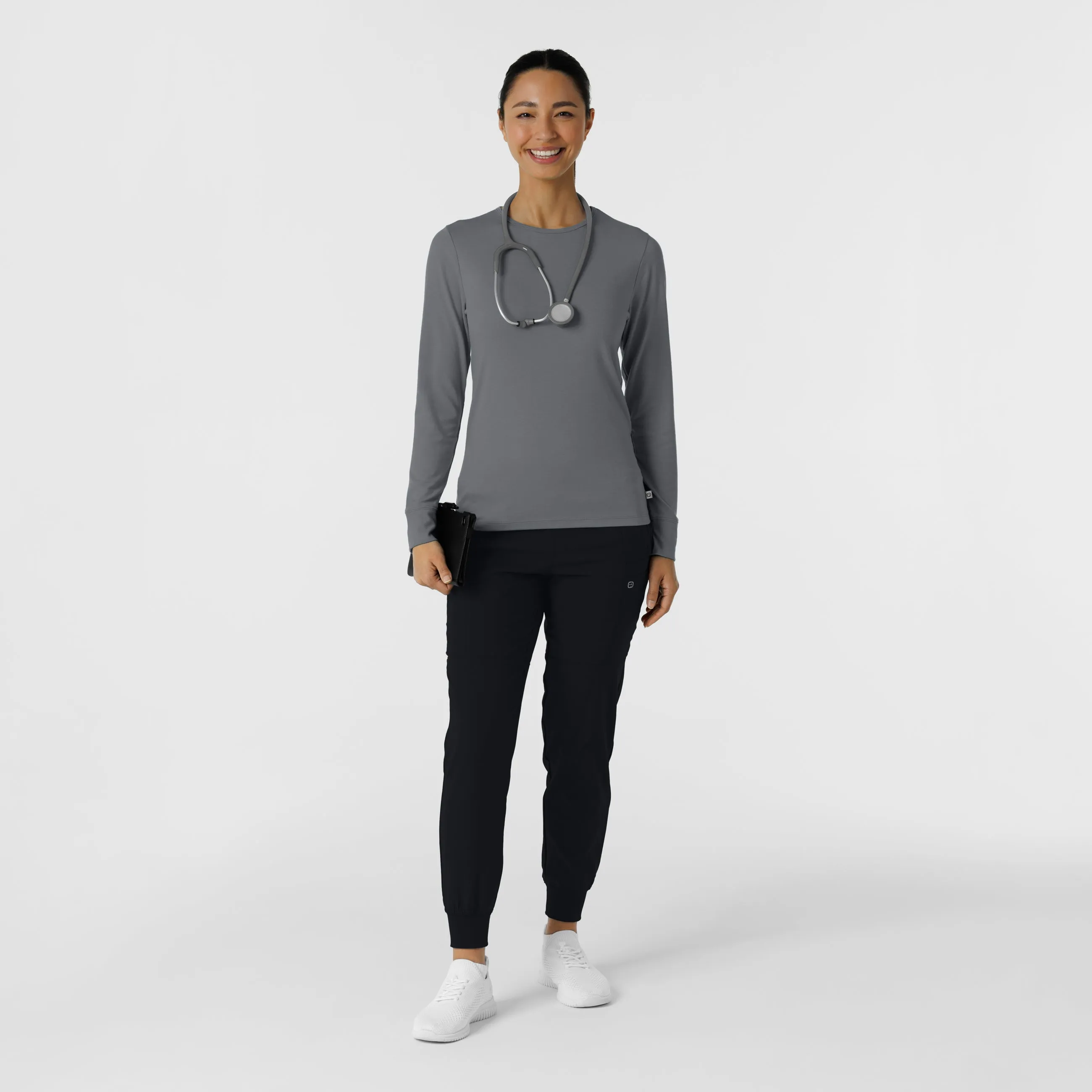 Women's Essential Layer Long Sleeve - Pewter