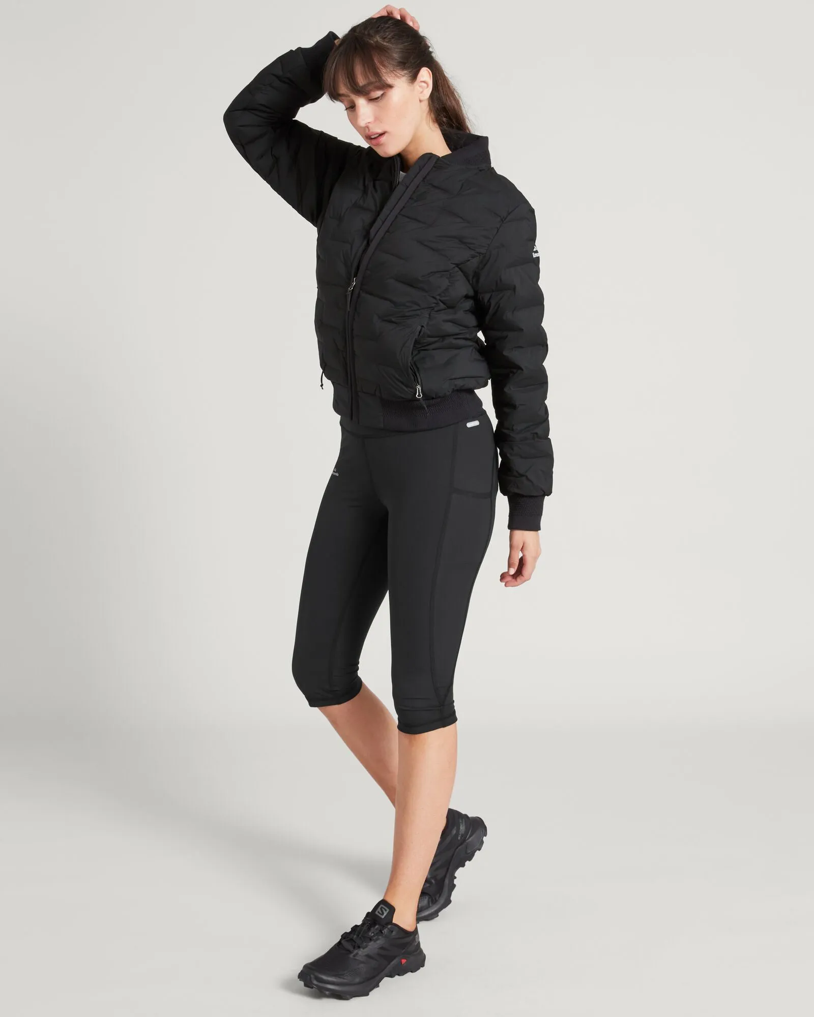 Women's Federate Stretch Down Bomber Jacket - Black