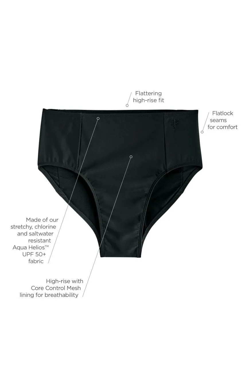 Women's Medley High-Rise Core Control Swim Bottoms | Black