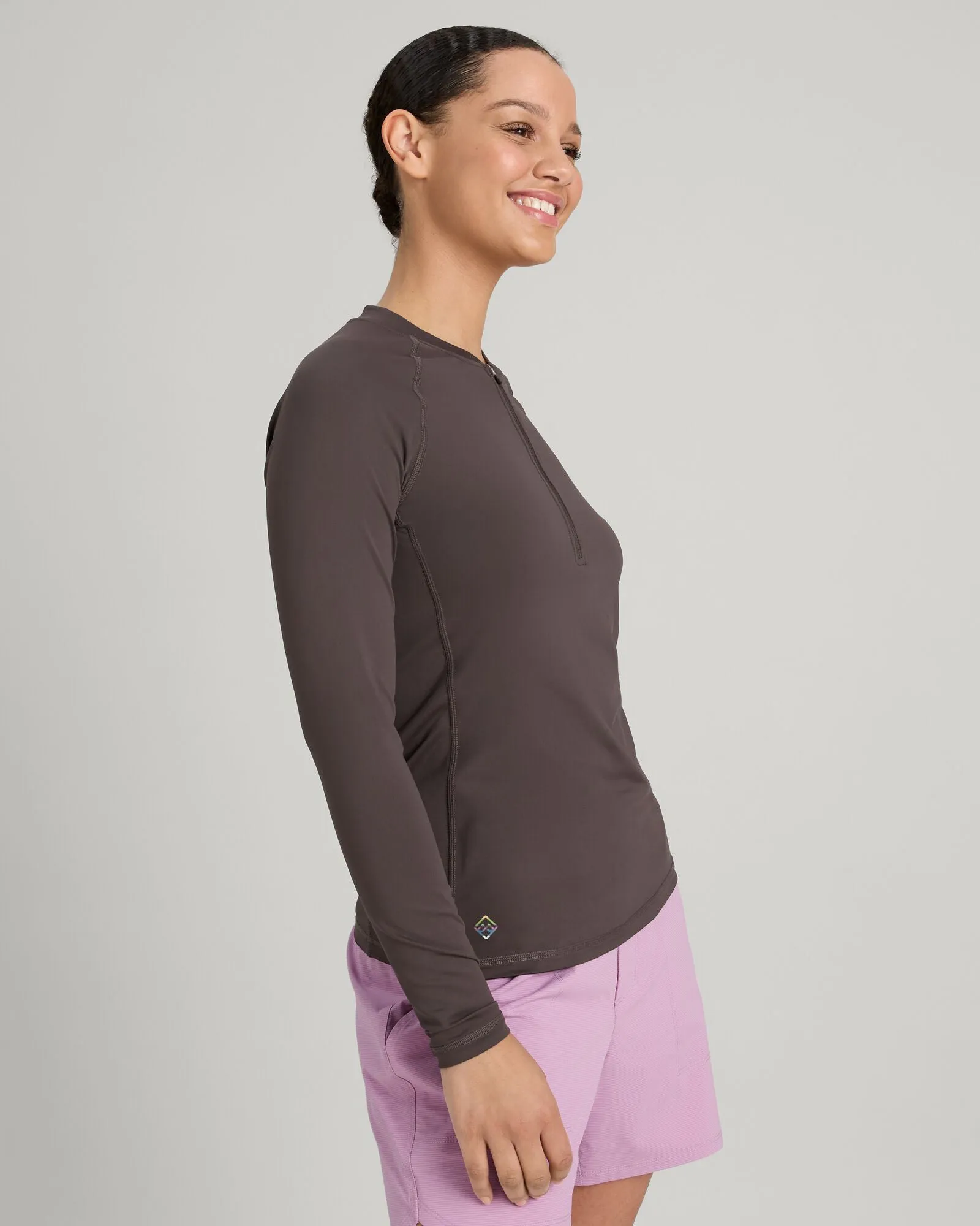 WTR-Seeker Women's Splash Long Sleeve Top - Dark Quartz