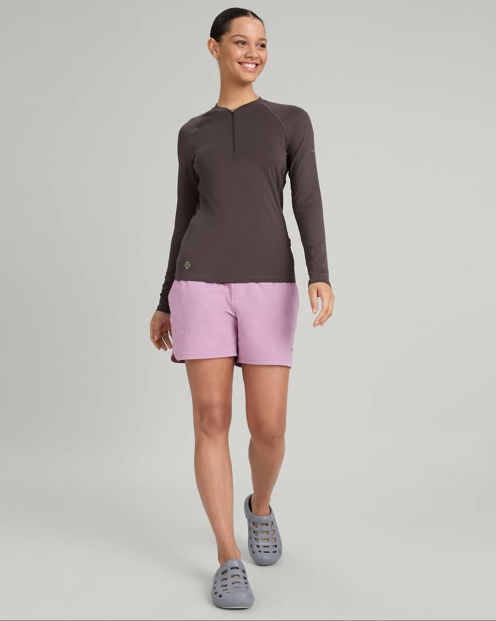 WTR-Seeker Women's Splash Long Sleeve Top - Dark Quartz
