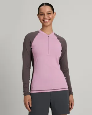 WTR-Seeker Women's Splash Long Sleeve Top - Zen/Dark Quartz/Light Quartz